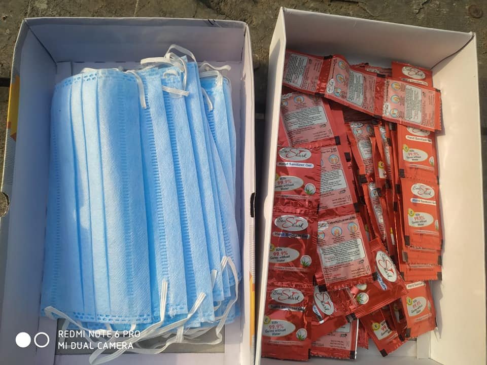 yashasvi pradhanmantri shri narendra modi ji dwara bataye gaye ayurvedik kadha or mask vitran