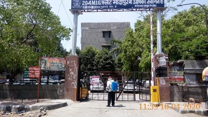 punjabi bagh tatha aas-pass ki sabhi colonyon ko 100% sanitize kiya gaya